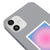 iPhone 12 Mini Alignment Telefon Kılıfı - Renkli Silikon - Gri