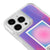iPhone 13 Pro Max Alignment Telefon Kılıfı - Neon - Violet