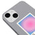 iPhone 14 Plus Alignment Telefon Kılıfı - Renkli Silikon - Gri