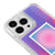 iPhone 15 Pro Max Alignment Telefon Kılıfı - Neon - Violet