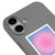 iPhone 16 Plus Alignment Telefon Kılıfı - Renkli Silikon - Gri