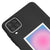 Samsung A12 Alignment Telefon Kılıfı - Renkli Silikon - Siyah