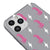 iPhone 11 Pro Pink Leopar Telefon Kılıfı - Renkli Silikon - Gri