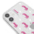 iPhone 12 Pink Leopar Telefon Kılıfı - Şeffaf - Saydam