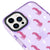 iPhone 14 Pro Max Pink Leopar Telefon Kılıfı - Artycase - Simli Mor