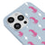 iPhone 16 Pro Pink Leopar Telefon Kılıfı - Renkli Silikon - Mavi
