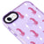 iPhone 7 Pink Leopar Telefon Kılıfı - Artycase - Simli Mor