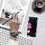 Samsung M21 Pink Leopar Telefon Kılıfı - Şeffaf - Saydam