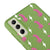 Samsung S21 Pink Leopar Telefon Kılıfı - Renkli Silikon - Yeşil