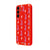 Samsung S25 Pink Leopar Telefon Kılıfı - Renkli Silikon - Kırmızı
