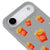 iPhone Air Fries Before Telefon Kılıfı - Renkli Silikon - Gri