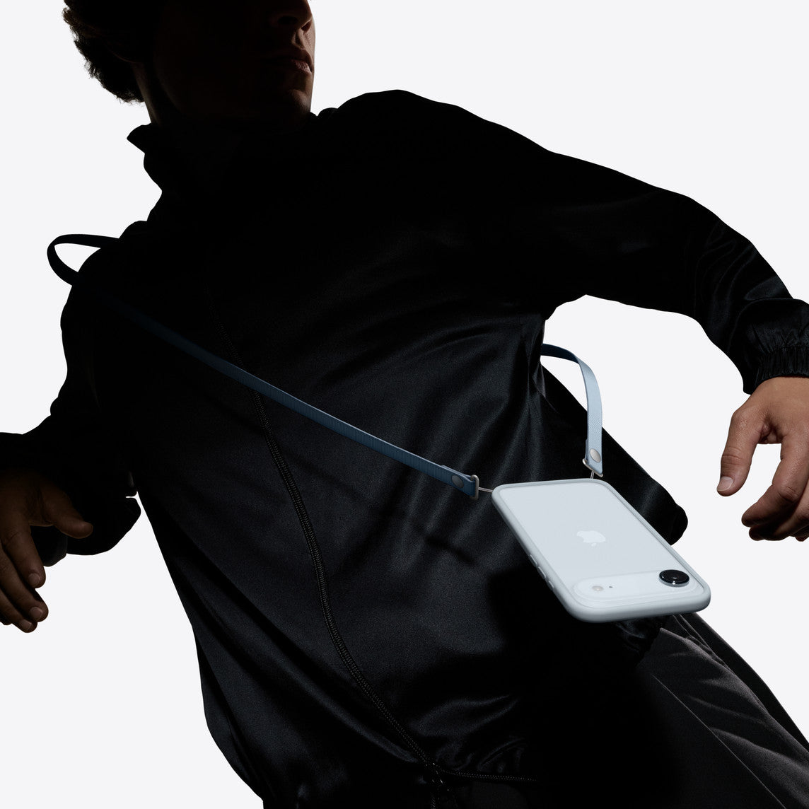 Apple Ultra Premium Çapraz Boyun Askılığı Açık Mavi