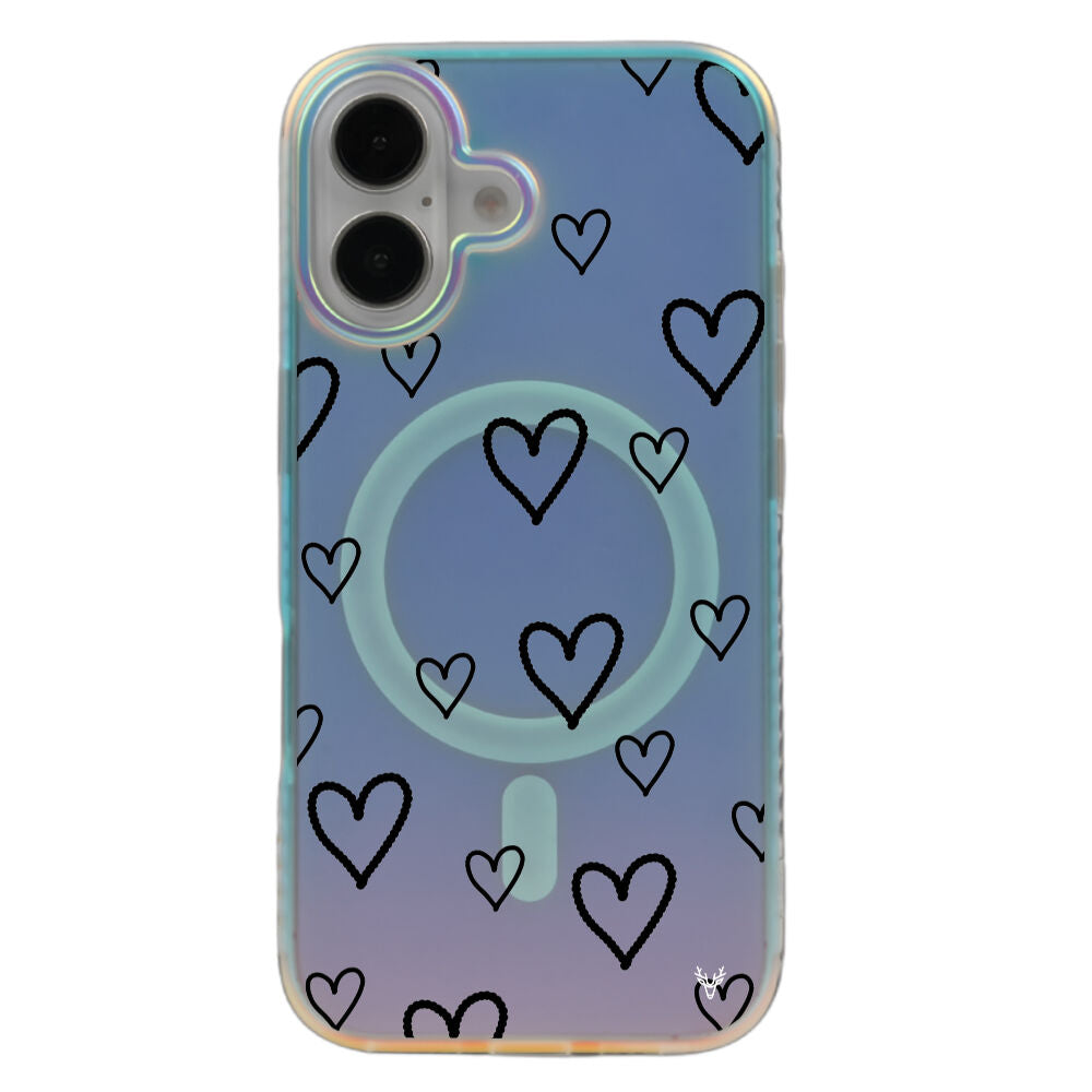 iPhone 16 Plus Dark Heart Magsafe Case Aura Hologram