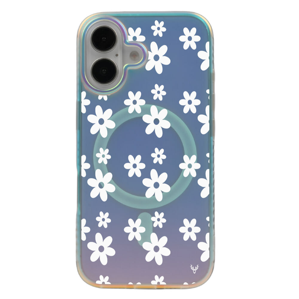 iPhone 16 Plus Light Flowers Magsafe Case Aura Hologram