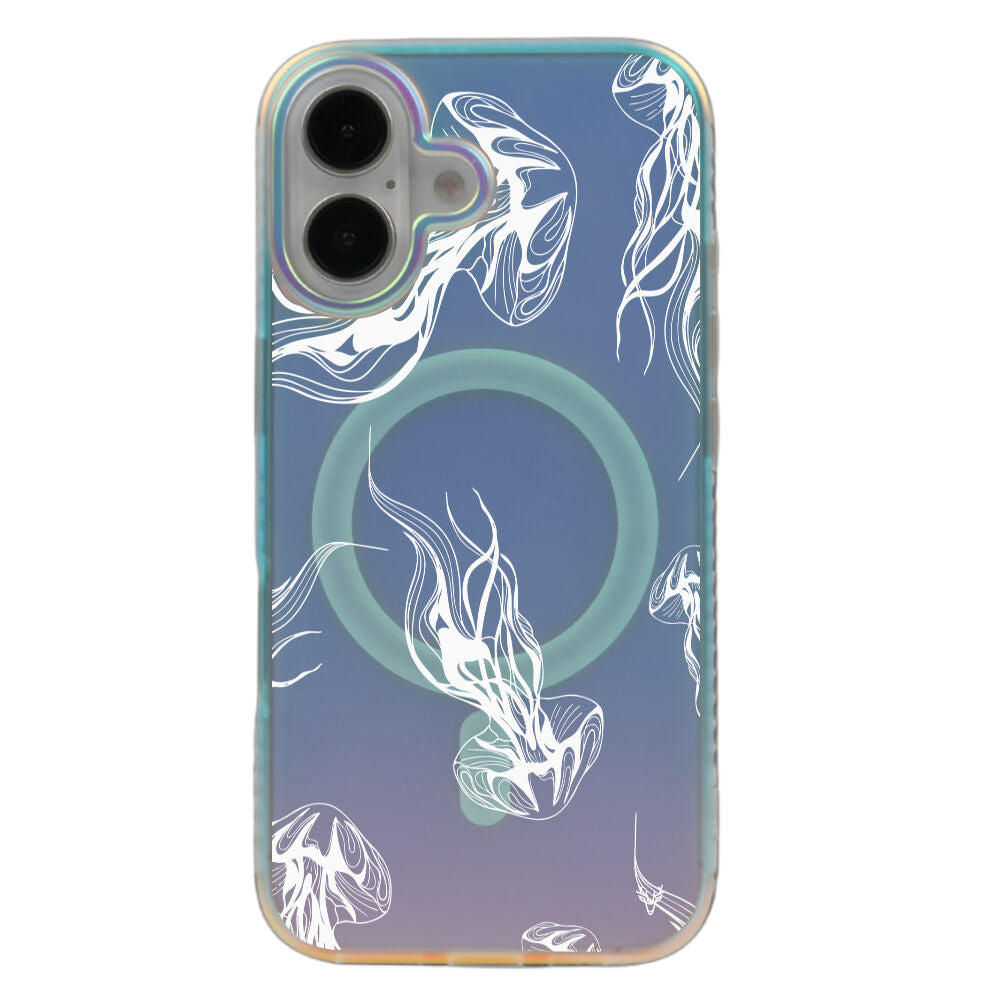 iPhone 16 Plus Jellyfish Magsafe Case Aura Hologram