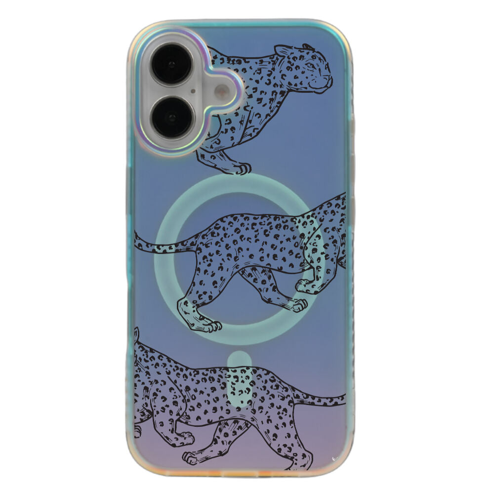 iPhone 16 Cheetah Magsafe Case Aura Hologram