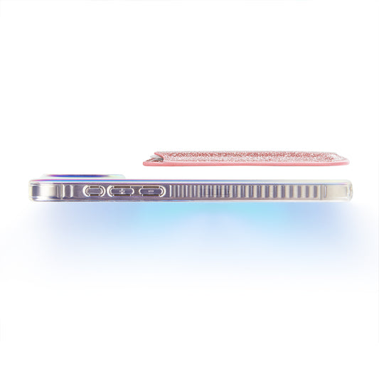 Apple iPhone Cardsafe Kartlık Simli Rose