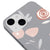 iPhone 13 Flowers Design Telefon Kılıfı - Renkli Silikon - Gri