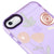 iPhone 6 Plus Flowers Design Telefon Kılıfı - Artycase - Simli Mor