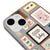 iPhone 13 Mini Pictures Telefon Kılıfı - Renkli Silikon - Gri