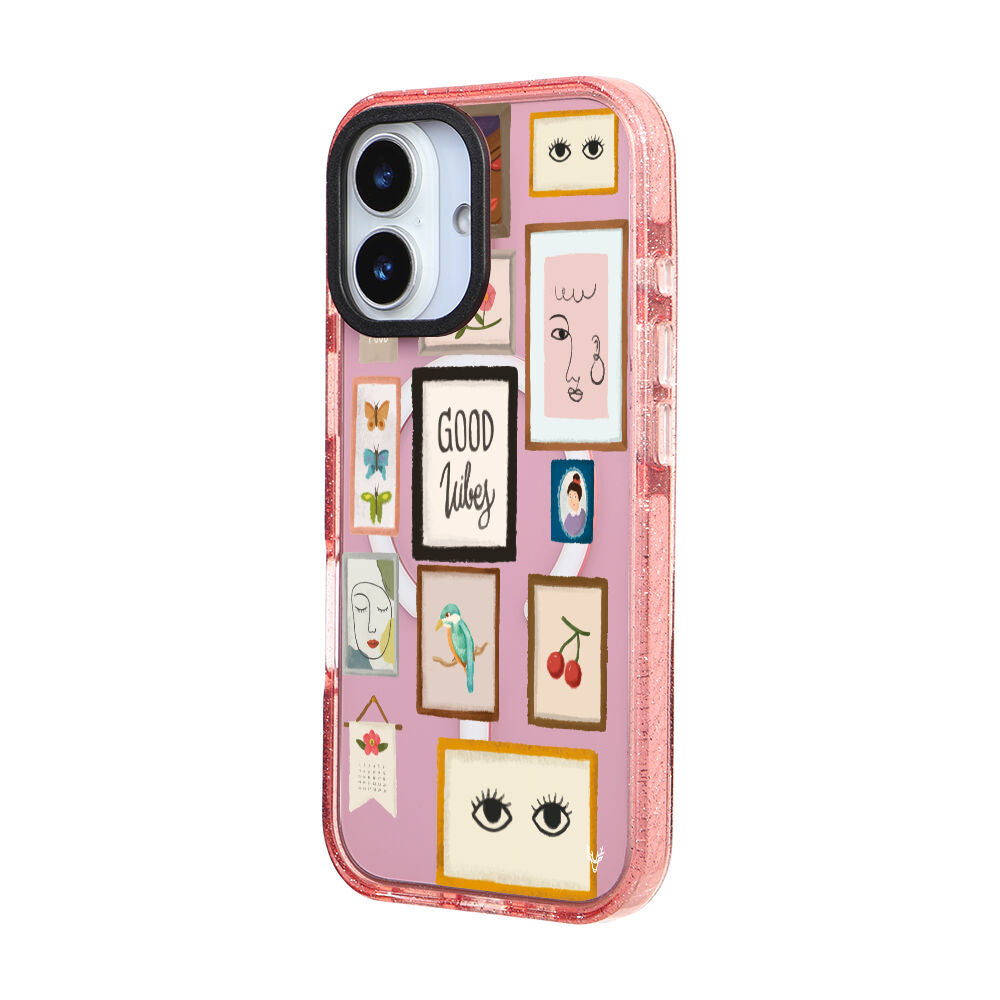 MagsafeliArtycaseSimliPembe