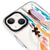 iPhone 14 Plus Colorful Paint Telefon Kılıfı - Magsafeli Artycase - Beyaz