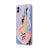 Samsung A05 Colorful Paint Telefon Kılıfı - Renkli Silikon - Lila