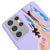 Samsung Note 10 Colorful Paint Telefon Kılıfı - Renkli Silikon - Lila