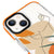 iPhone 13 Mini Paint Silhouette Telefon Kılıfı - Artycase - Turuncu