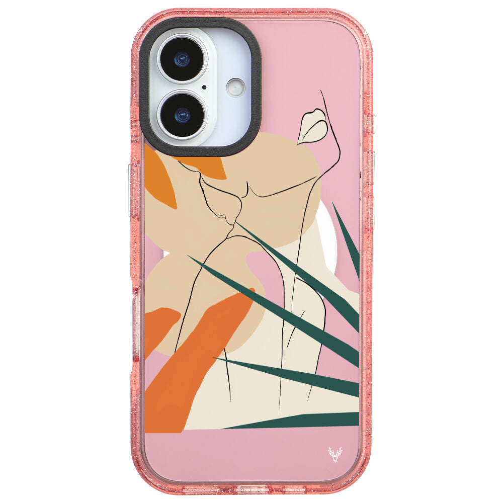 MagsafeliArtycaseSimliPembe