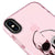 iPhone X Kuru Kafa Telefon Kılıfı - Artycase - Simli Pembe