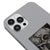iPhone 12 Pro Max Skull Telefon Kılıfı - Renkli Silikon - Gri