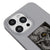 iPhone 15 Pro Max Skull Telefon Kılıfı - Renkli Silikon - Gri