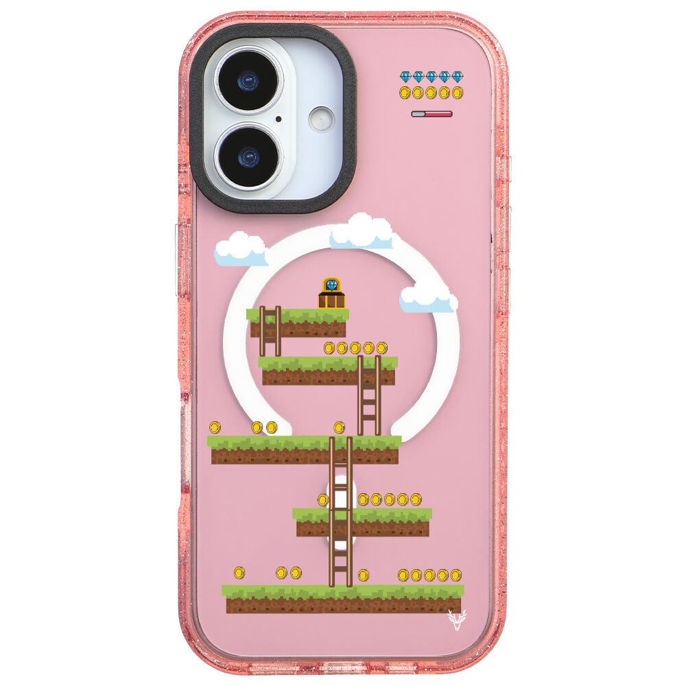 MagsafeliArtycaseSimliPembe