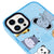 iPhone 14 Pro Cute Animals Telefon Kılıfı - Artycase - Azure