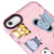 iPhone 6 Cute Animals Telefon Kılıfı - Artycase - Simli Pembe