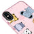 iPhone X Cute Animals Telefon Kılıfı - Artycase - Simli Pembe
