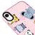 iPhone XR Cute Animals Telefon Kılıfı - Artycase - Simli Pembe
