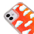 iPhone 12 Mini Cute Clouds Telefon Kılıfı - Neon - Turuncu