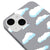 iPhone 14 Cute Clouds Telefon Kılıfı - Renkli Silikon - Gri