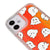 iPhone 12 Mini Cute Ghost Telefon Kılıfı - Neon - Turuncu