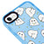 iPhone 7 Cute Ghost Telefon Kılıfı - Artycase - Azure