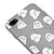 iPhone 8 Plus Cute Ghost Telefon Kılıfı - Renkli Silikon - Gri