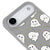 iPhone Air Cute Ghost Telefon Kılıfı - Renkli Silikon - Gri