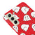 Samsung S21 Cute Ghost Telefon Kılıfı - Renkli Silikon - Kırmızı