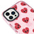 iPhone 13 Pro Max Heart Broken Telefon Kılıfı - Artycase - Simli Pembe