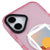 iPhone 16 Plus Çölde Gün Batımı Telefon Kılıfı - Magsafeli Artycase - Simli Pembe