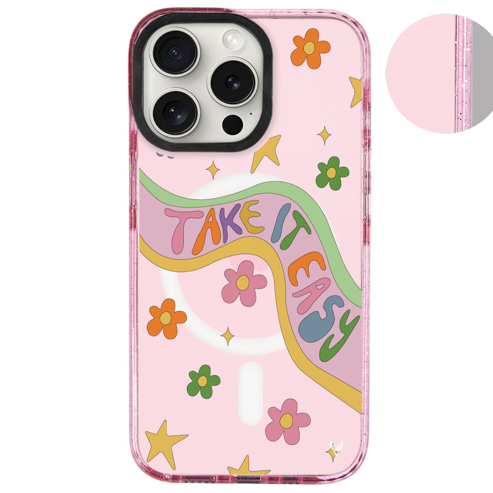 MagsafeliArtycaseSimliPembe