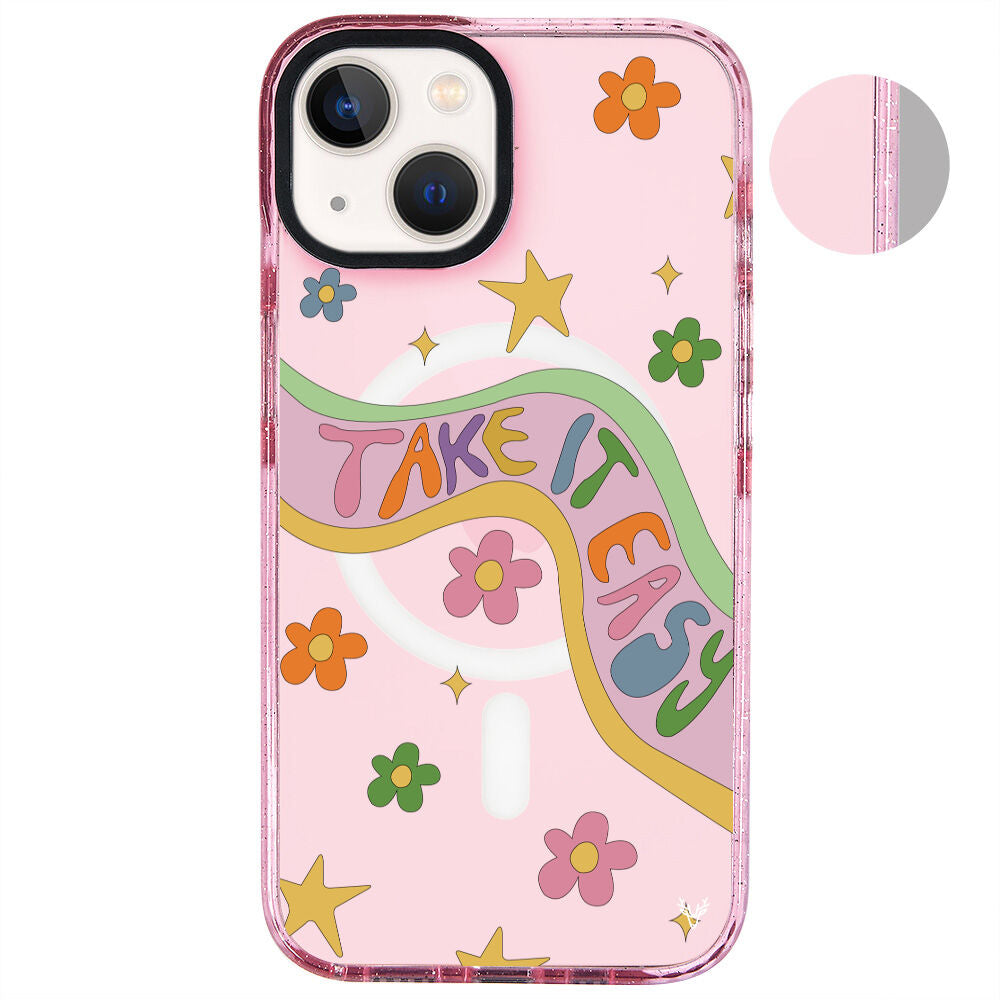 MagsafeliArtycaseSimliPembe