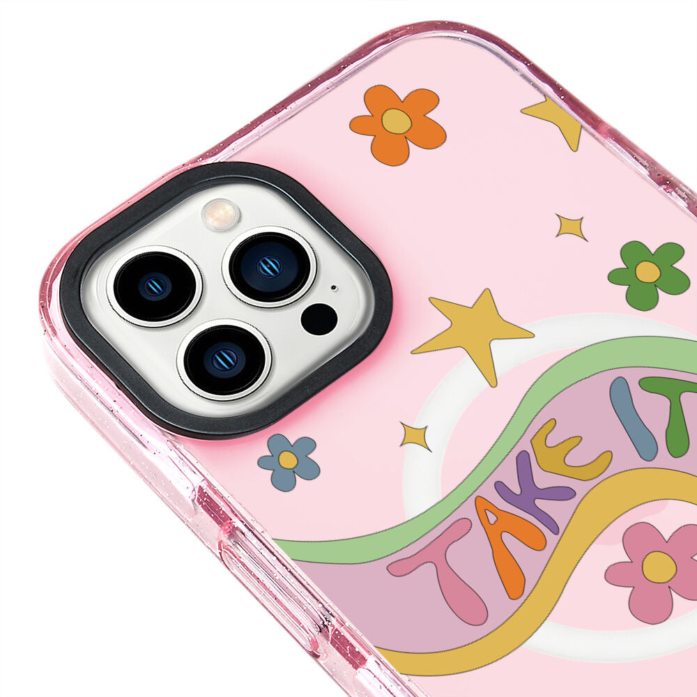 MagsafeliArtycaseSimliPembe